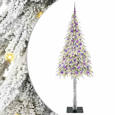 Vidaxl kerstboom met 300 led met standaard wit 210 cm pe en staal