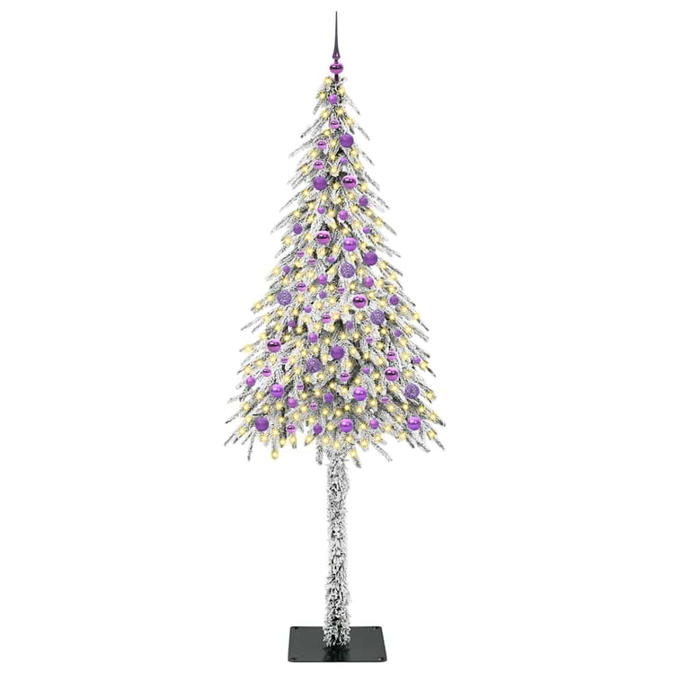 Vidaxl kerstboom met 300 led met standaard wit 210 cm pe en staal