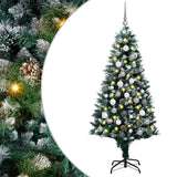 Vidaxl kunstkerstboom groen 180 cm pvc en staal en kunststof - afbeelding 1