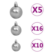 Vidaxl kunstkerstboom groen 180 cm pvc en staal en kunststof - afbeelding 3