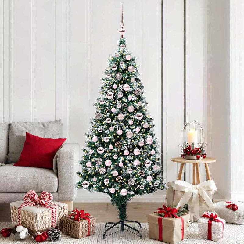 Vidaxl kunstkerstboom groen 180 cm pvc en staal en kunststof