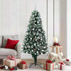 Vidaxl kunstkerstboom groen 180 cm pvc en staal en kunststof