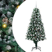 Vidaxl kunstkerstboom groen 180 cm pvc en staal en kunststof - afbeelding 2