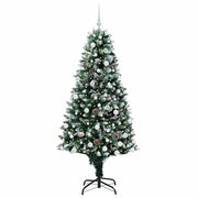 Vidaxl kunstkerstboom groen 180 cm pvc en staal en kunststof - afbeelding 3