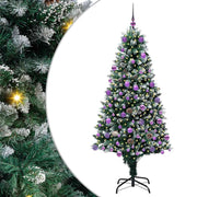 Vidaxl kunstkerstboom groen 180 cm pvc en staal en kunststof - afbeelding 2