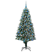 Vidaxl kunstkerstboom groen 180 cm pvc en staal en kunststof - afbeelding 3