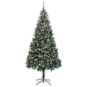 Vidaxl kunstkerstboom groen 210 cm pvc en staal en kunststof - afbeelding 3