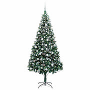 Vidaxl kunstkerstboom groen 210 cm pvc en staal en kunststof - afbeelding 3
