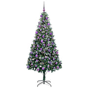 Vidaxl kunstkerstboom groen 210 cm pvc en staal en kunststof - afbeelding 3