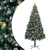 Vidaxl kunstkerstboom groen 240 cm pvc en staal en kunststof