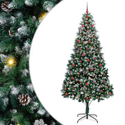 Vidaxl kunstkerstboom groen 240 cm pvc en staal en kunststof - afbeelding 2