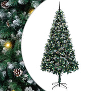 Vidaxl kunstkerstboom groen 240 cm pvc en staal en kunststof - afbeelding 2