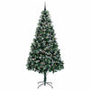Vidaxl kunstkerstboom groen 240 cm pvc en staal en kunststof