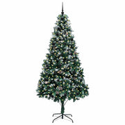 Vidaxl kunstkerstboom groen 240 cm pvc en staal en kunststof - afbeelding 3