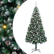 Vidaxl kunstkerstboom groen 240 cm pvc en staal en kunststof - afbeelding 2