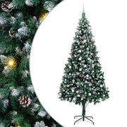 Vidaxl kunstkerstboom groen 240 cm pvc en staal en kunststof - afbeelding 2