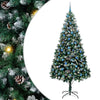 Vidaxl kunstkerstboom groen 240 cm pvc en staal en kunststof