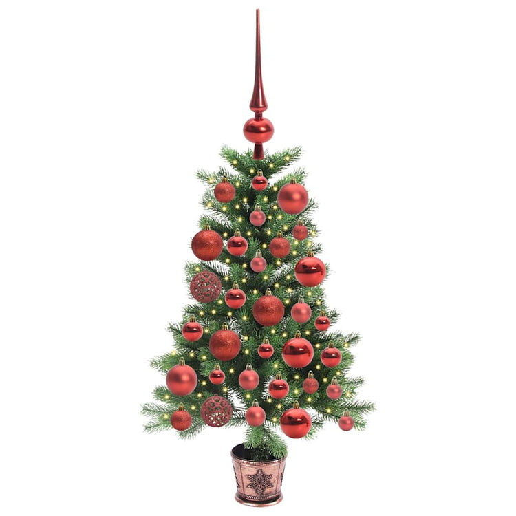 Vidaxl kerstboom met 150 led met standaard groen 90 cm pe