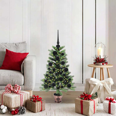 Vidaxl kerstboom met 150 led met standaard groen 90 cm pe