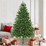 Vidaxl kerstboom met 300 led met standaard groen 180 cm pe - afbeelding 1