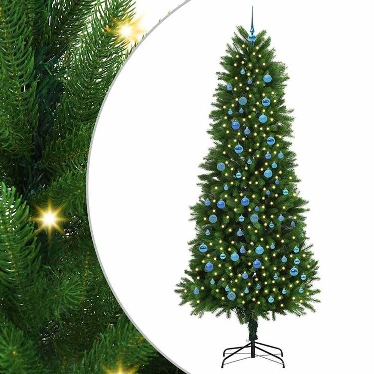 Vidaxl kerstboom met 300 led met standaard groen 240 cm pe