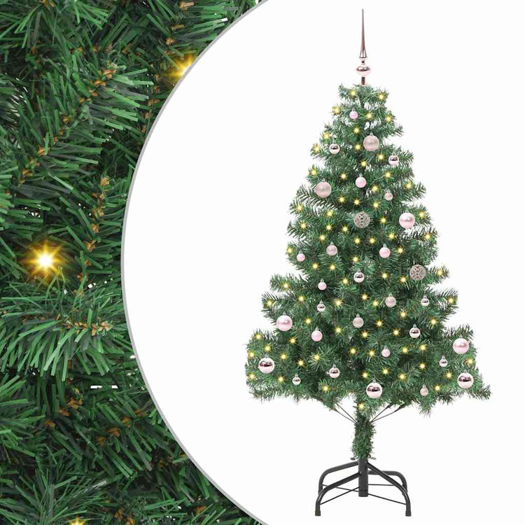 Vidaxl kerstboom met 150 led met standaard groen 150 cm pvc