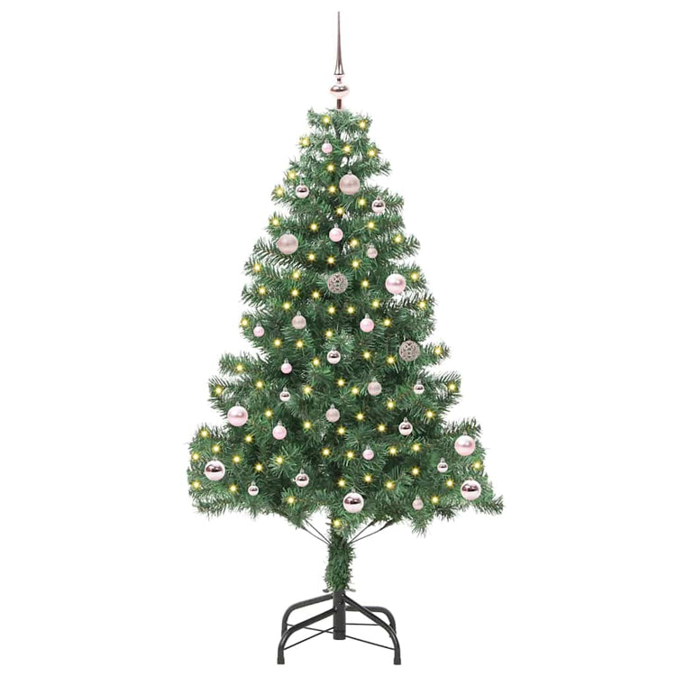 Vidaxl kerstboom met 150 led met standaard groen 150 cm pvc