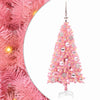 Vidaxl kerstboom met 150 led met standaard roze 120 cm pvc
