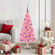 Vidaxl kerstboom roze 120 cm pvc