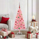 Vidaxl kerstboom roze 120 cm pvc