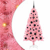 Vidaxl kerstboom met 150 led met standaard roze 150 cm pvc