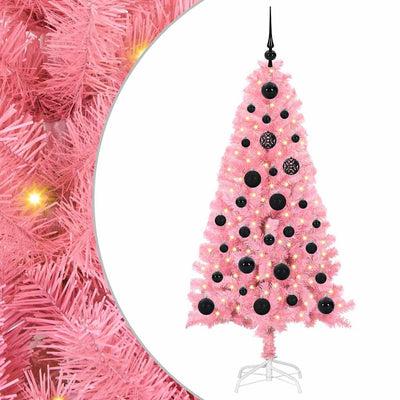 Vidaxl kerstboom roze 150 cm pvc