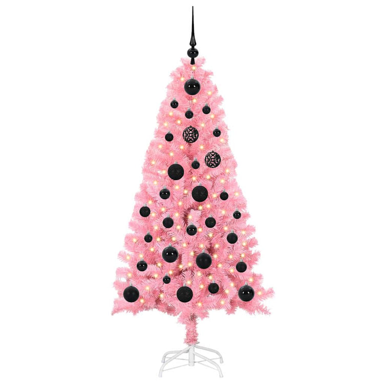 Vidaxl kerstboom roze 150 cm pvc