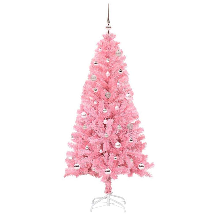 Vidaxl kerstboom roze 150 cm pvc