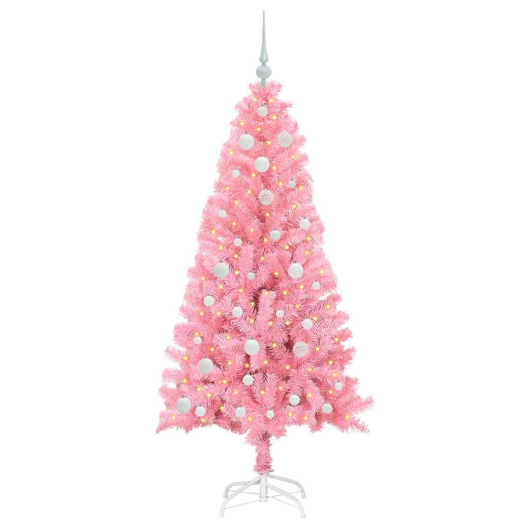 Vidaxl kerstboom roze 150 cm pvc
