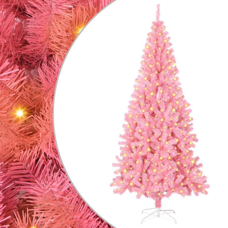 Vidaxl kerstboom roze 180 cm pvc