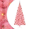 Vidaxl kerstboom met 300 led met standaard roze 180 cm pvc