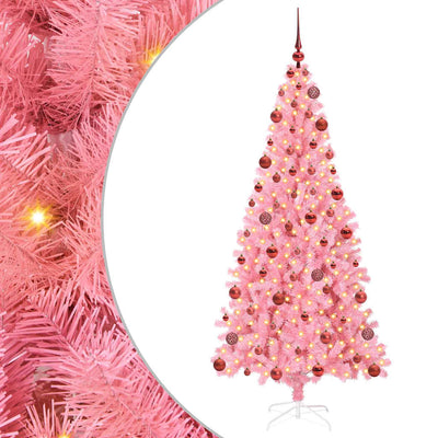 Vidaxl kerstboom roze 180 cm pvc