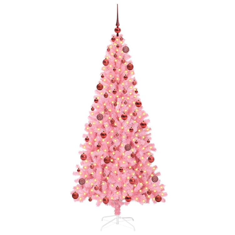 Vidaxl kerstboom roze 180 cm pvc