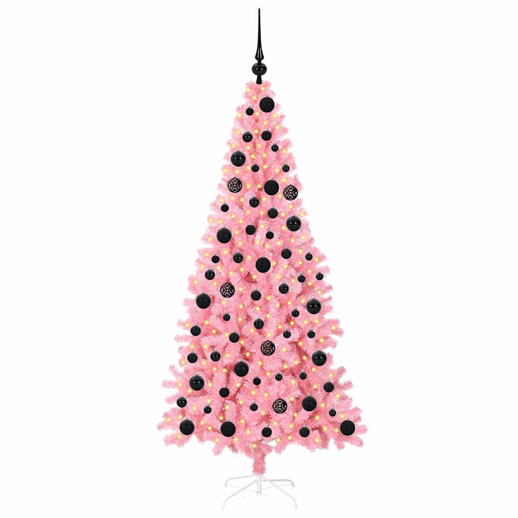 Vidaxl kerstboom roze 180 cm pvc
