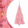 Vidaxl kerstboom met 300 led met standaard roze 180 cm pvc