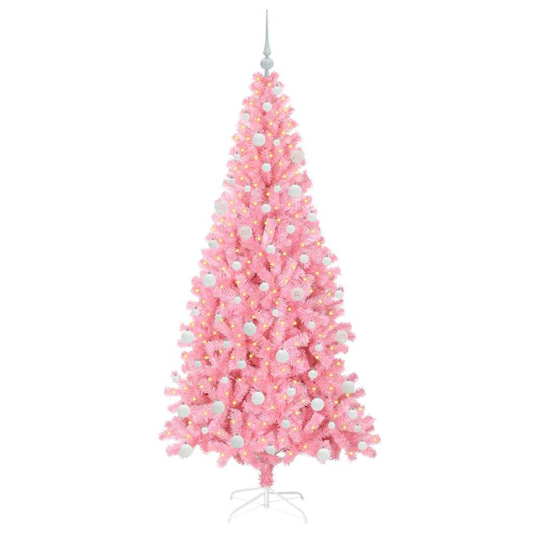 Vidaxl kerstboom roze 180 cm pvc