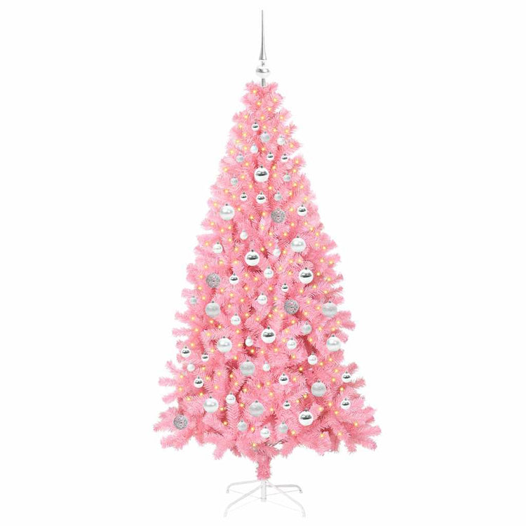 Vidaxl kerstboom roze 180 cm pvc