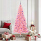 Vidaxl kerstboom roze 180 cm pvc