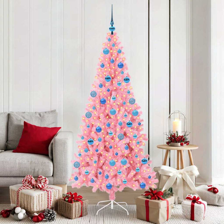 Vidaxl kerstboom roze 180 cm pvc