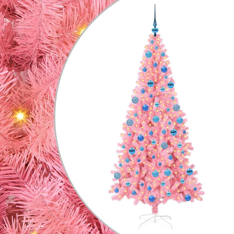 Vidaxl kerstboom roze 180 cm pvc