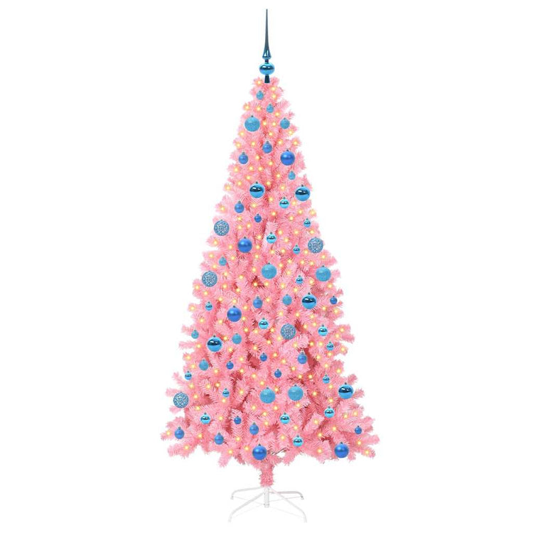 Vidaxl kerstboom roze 180 cm pvc