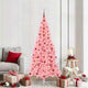 Vidaxl kerstboom roze 210 cm pvc