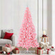 Vidaxl kerstboom roze 210 cm pvc
