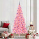 Vidaxl kerstboom roze 210 cm pvc
